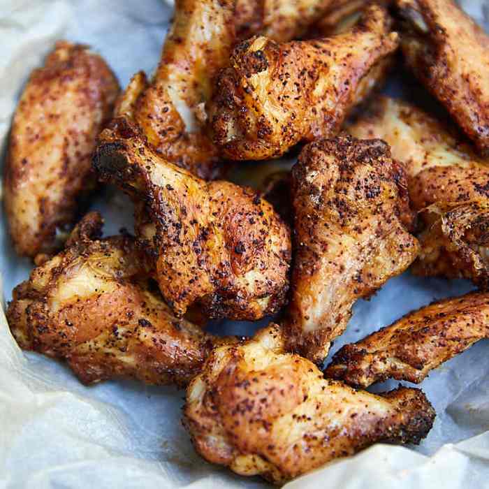 Air fryer herb seasoned chicken wings