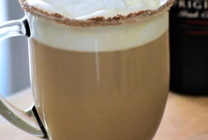 Hot nutty irish coffee