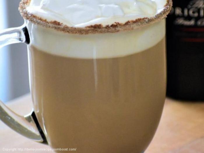 Hot nutty irish coffee