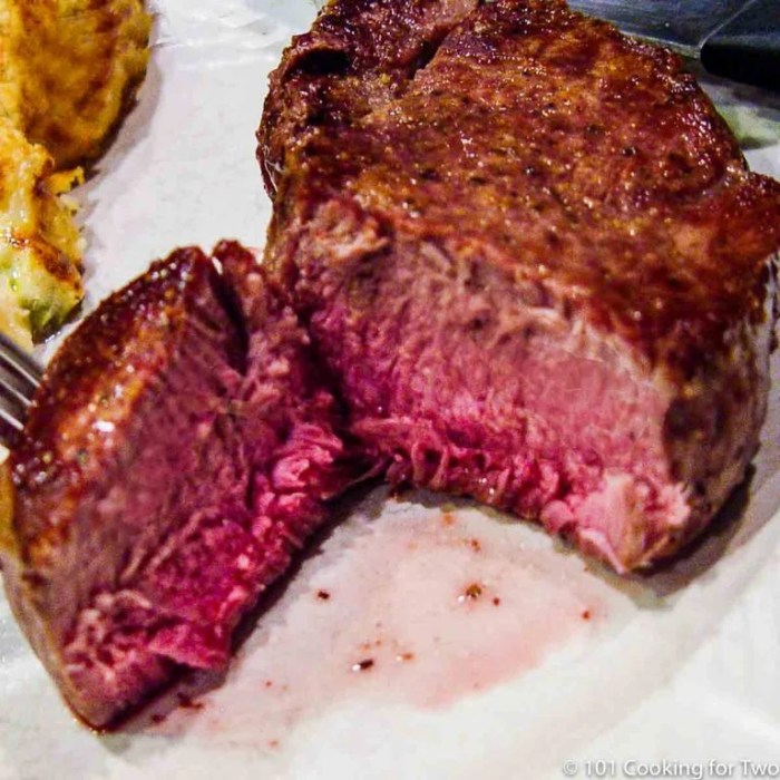 Perfect pan seared filet mignon