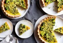 Easy broccoli and ham quiche