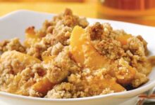 Easy peach crisp i