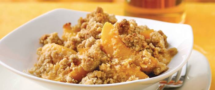 Easy peach crisp i