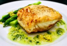 Easy pan fried halibut