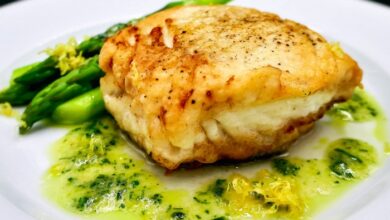 Easy pan fried halibut