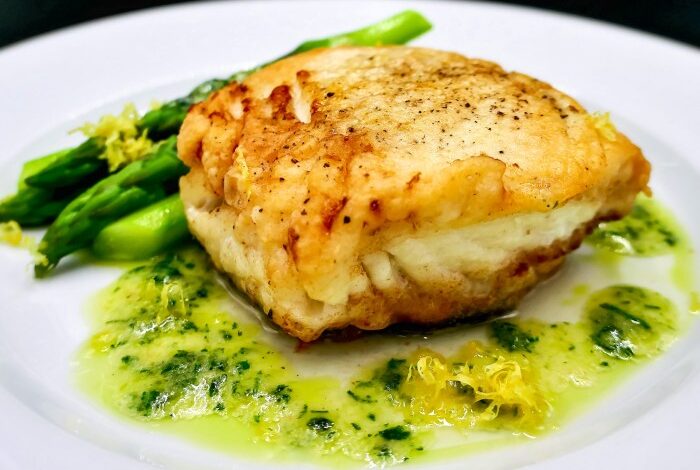 Easy pan fried halibut