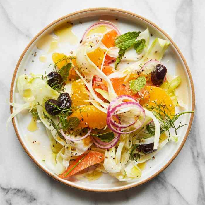 Spring salad with fennel and orange