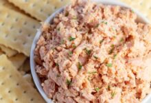 Homemade deviled ham spread