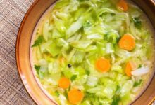Irish bacon soup millet cabbage