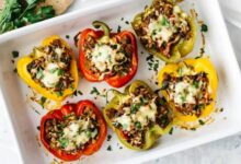 Chef johns stuffed peppers