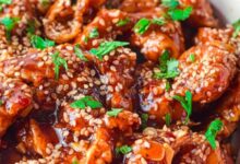 Air fryer sesame chicken thighs