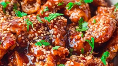 Air fryer sesame chicken thighs