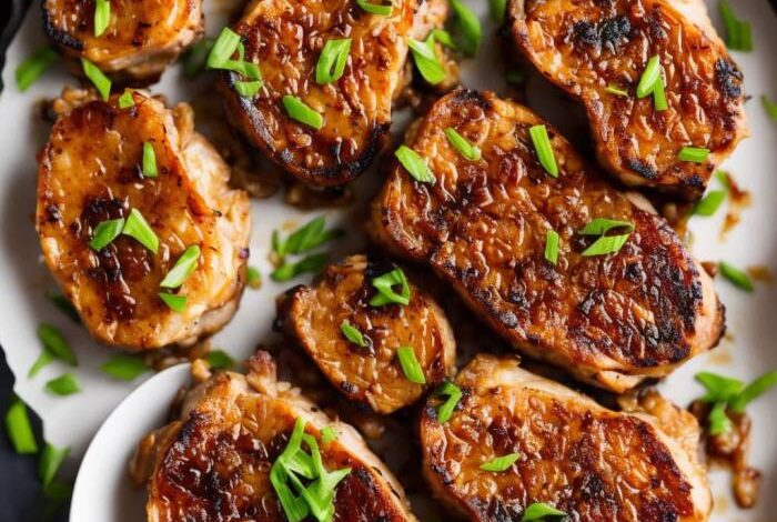 Easy caramelized onion pork chops