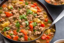 Easy ground turkey stew