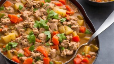 Easy ground turkey stew