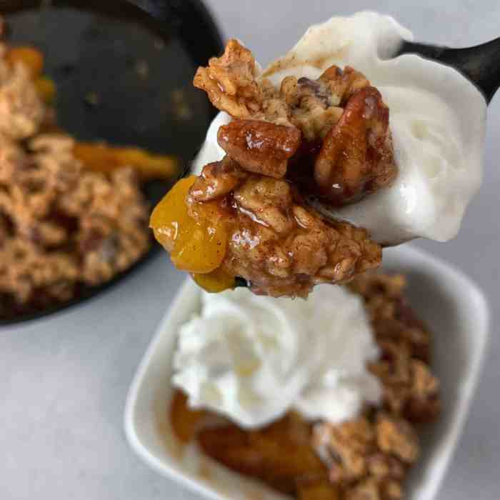 Easy peach crisp i