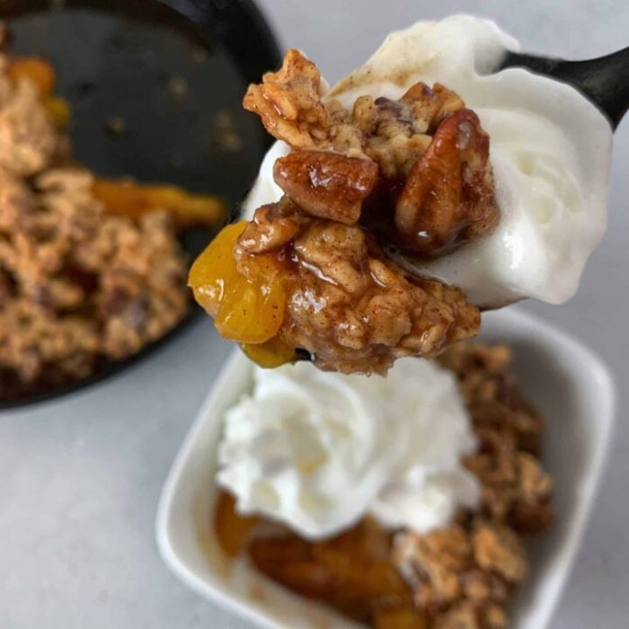 Easy peach crisp ii