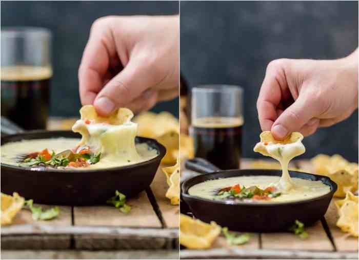 Restaurant style white queso dip