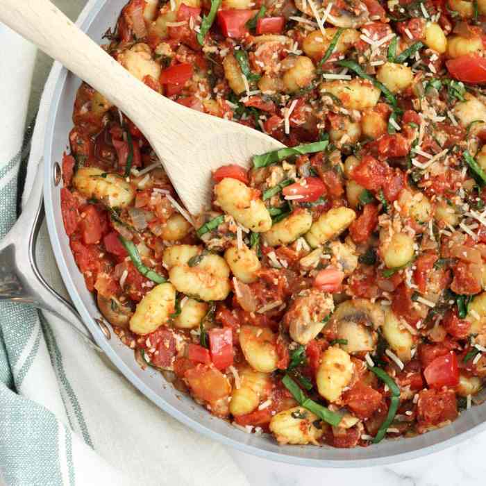 Easy dinners that start with gnocchi