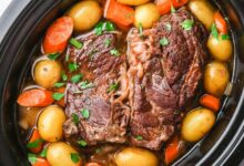 Slow cooker sweet and sour pot roast