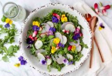 Wild rocket arugula and parmesan salad