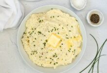 Mashed potatoes with horseradish