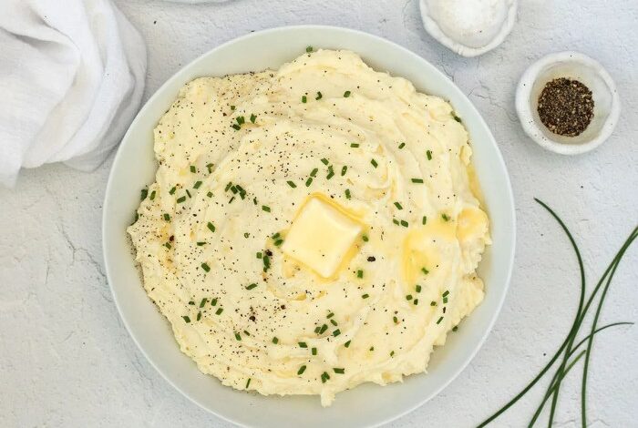 Mashed potatoes with horseradish