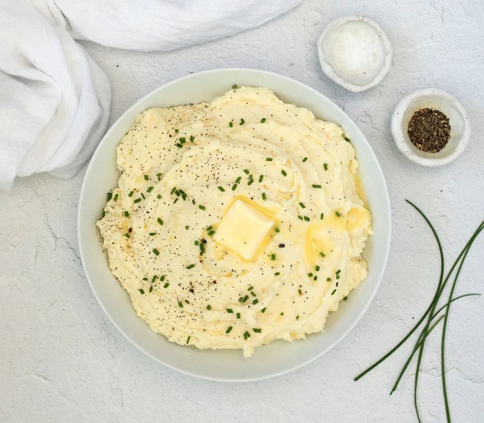 Mashed potatoes with horseradish