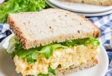 Delicious egg salad for sandwiches