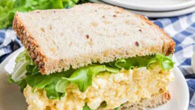 Delicious egg salad for sandwiches