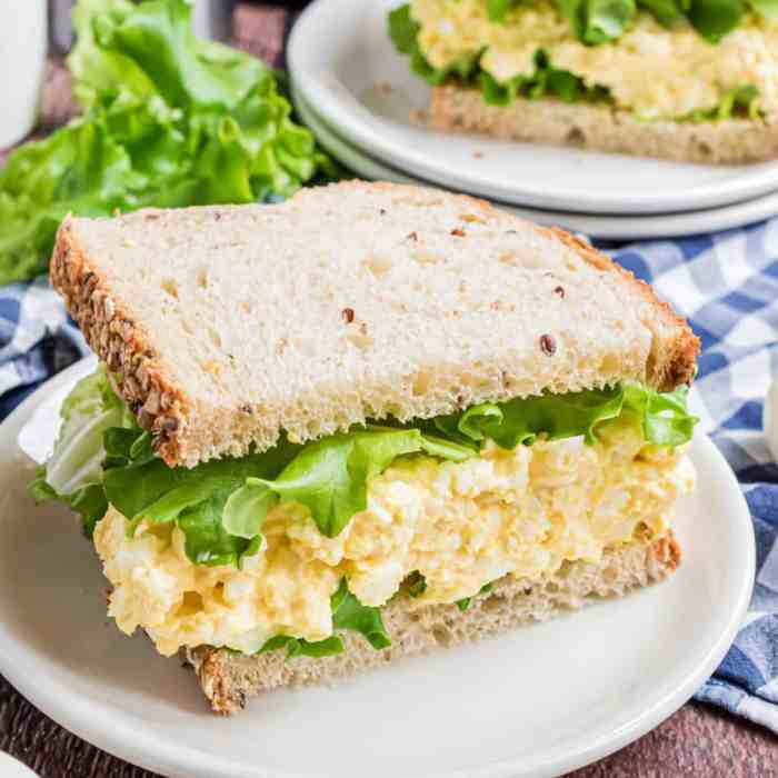 Delicious egg salad for sandwiches