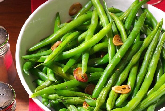 Easy garden green beans