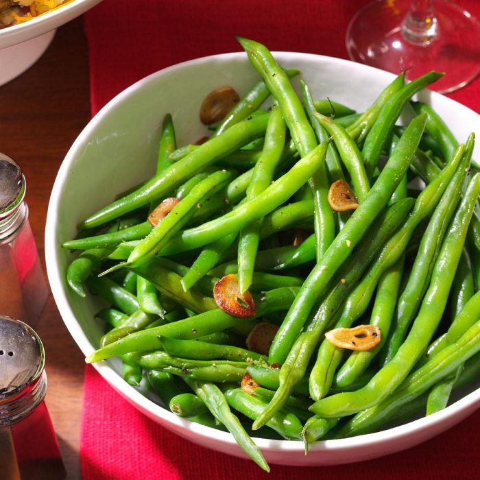 Easy garden green beans