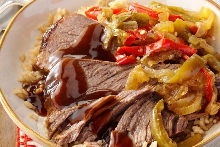 Slow cooker pepper steak ii