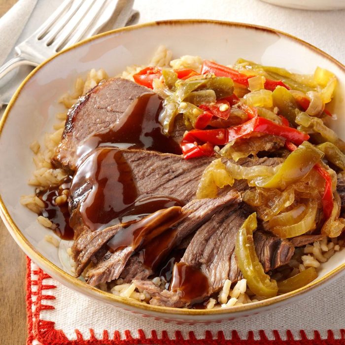 Slow cooker pepper steak ii