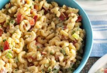 Bacon and macaroni salad