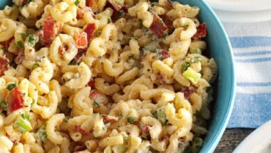 Bacon and macaroni salad