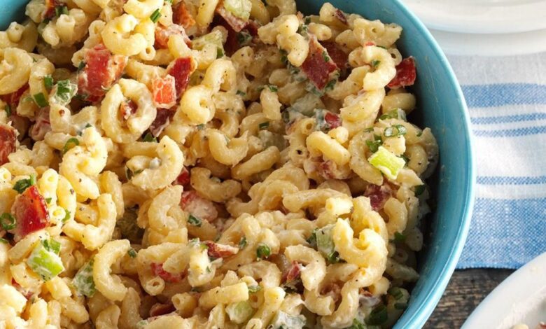 Bacon and macaroni salad