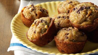 Zucchini chocolate chip muffins