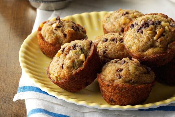 Zucchini chocolate chip muffins