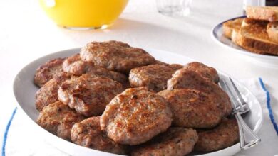 Homemade beef breakfast sausage patties