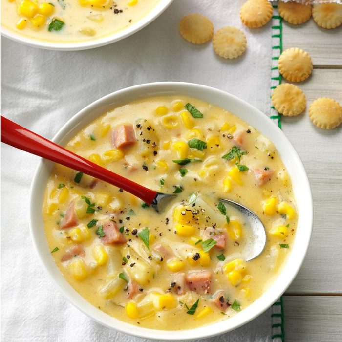 Ham and corn chowder