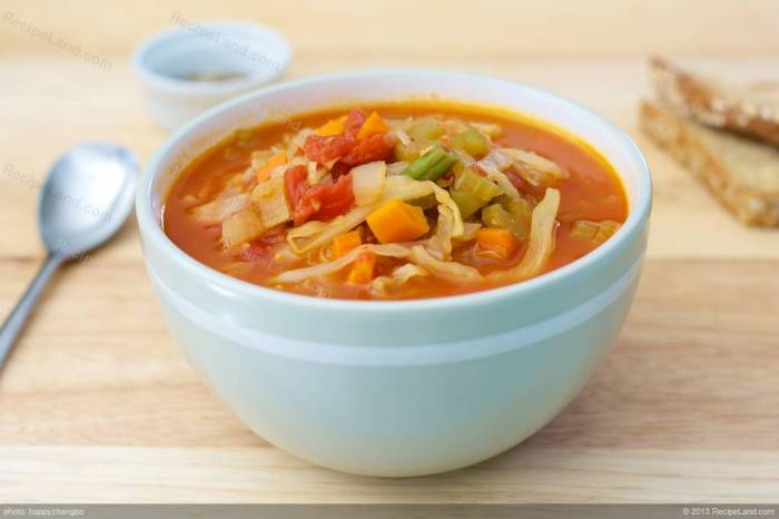 Cabbage fat burning soup