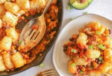 Fiesta tater tot casserole