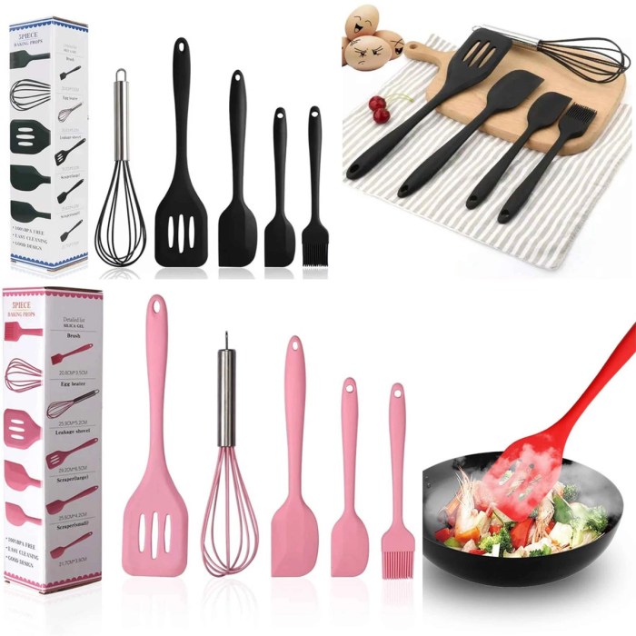 M kitchen world silicone spatula set sale amazon