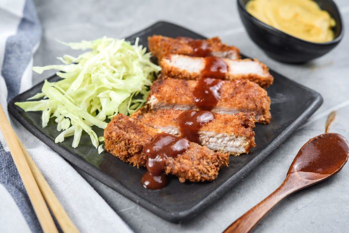 Tonkatsu asian style pork chop