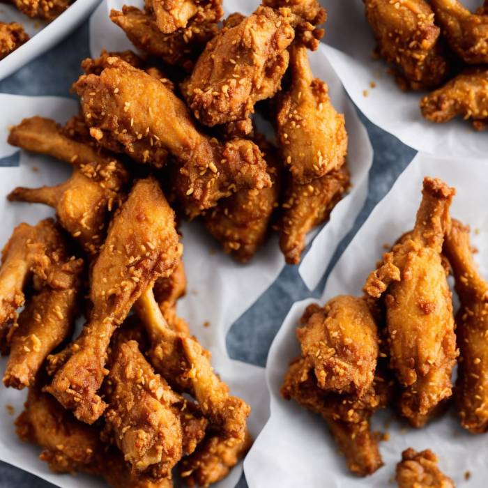 Firecracker fried chicken drumsticks