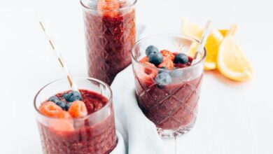 Berrylicious frozen sangria slush