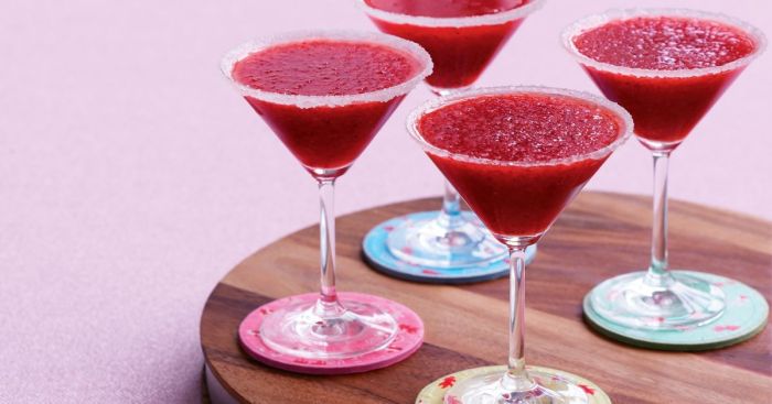 Classic frozen strawberry margarita