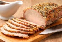 Herb roasted pork loin and potatoes